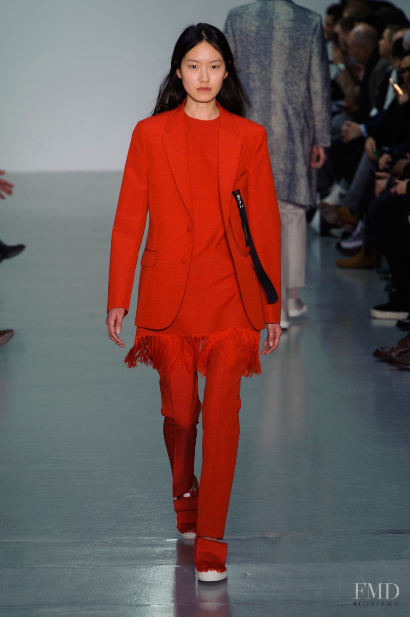 Pong Lee featured in  the Matthew Miller fashion show for Autumn/Winter 2015
