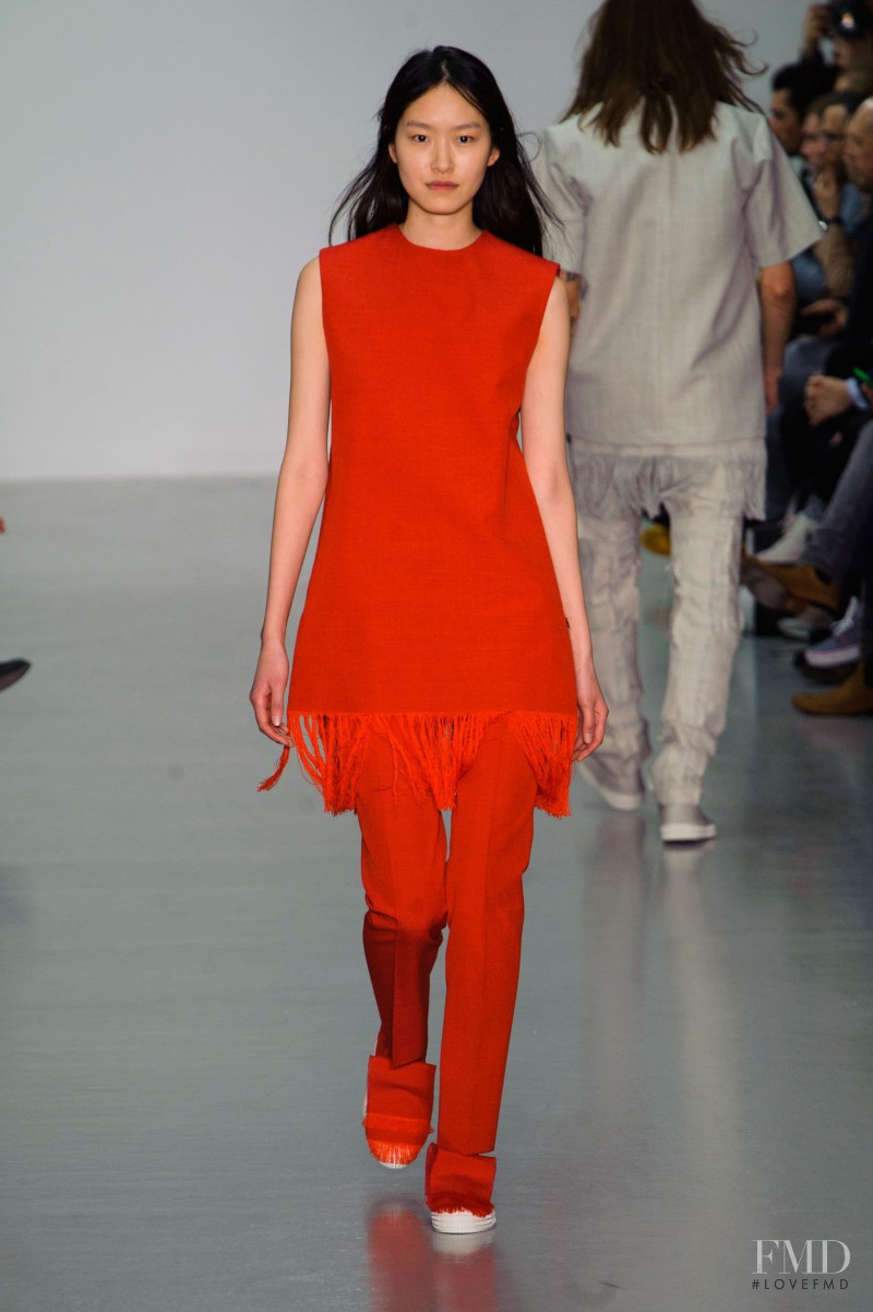 Pong Lee featured in  the Matthew Miller fashion show for Autumn/Winter 2015