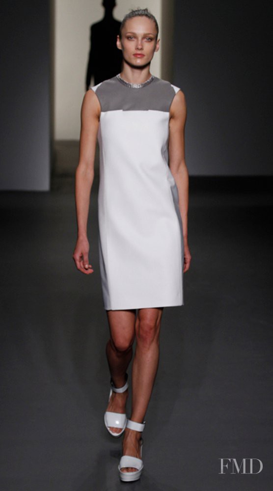 Karmen Pedaru featured in  the Calvin Klein 205W39NYC fashion show for Autumn/Winter 2011