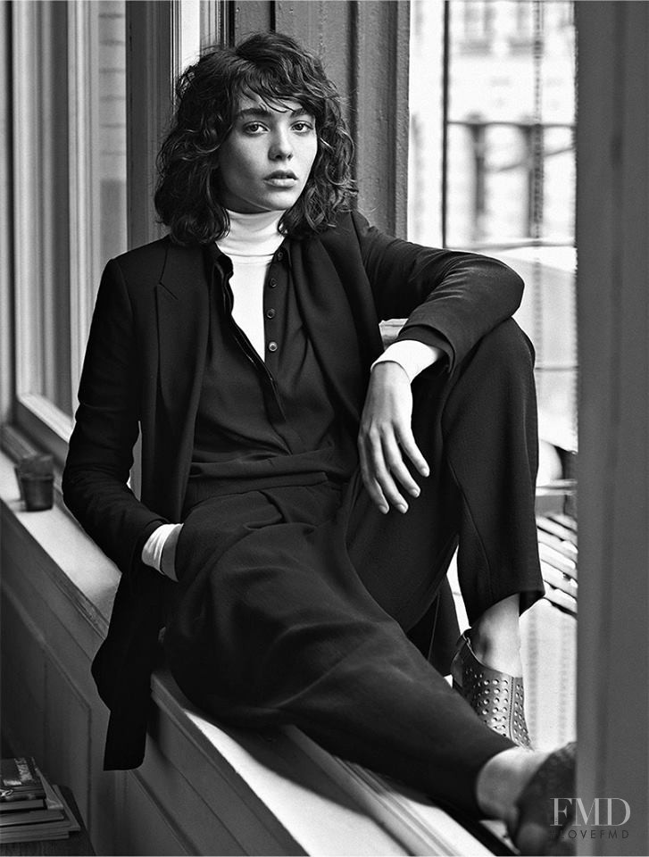 Steffy Argelich featured in  the Club Monaco advertisement for Autumn/Winter 2015