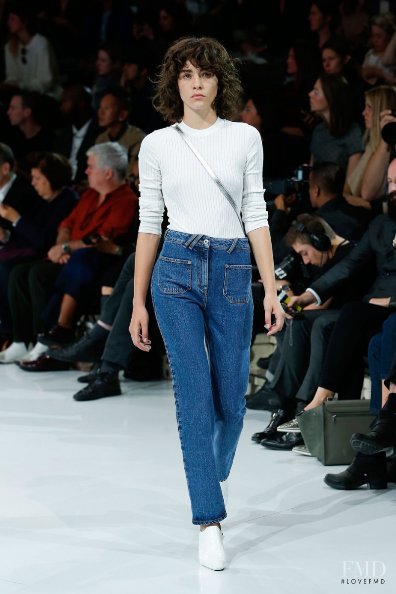 Steffy Argelich featured in  the André Courrèges fashion show for Spring/Summer 2016