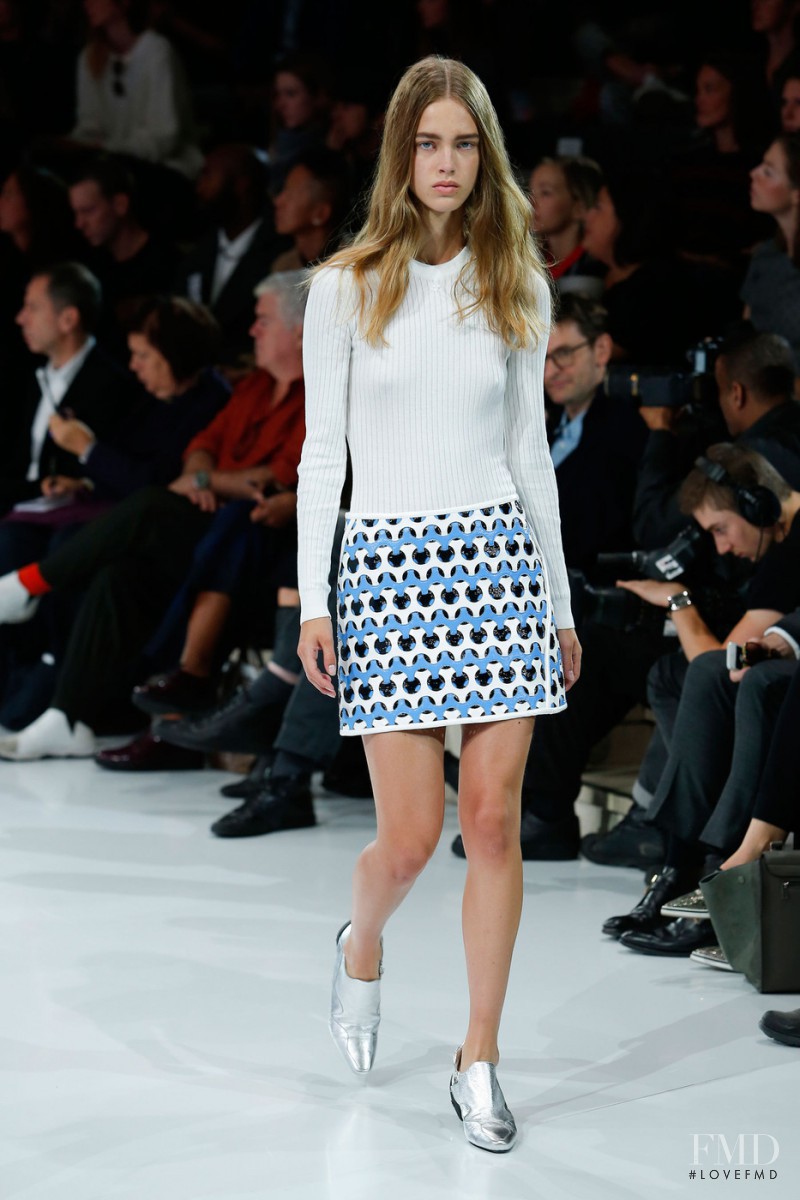 Julia Jamin featured in  the André Courrèges fashion show for Spring/Summer 2016
