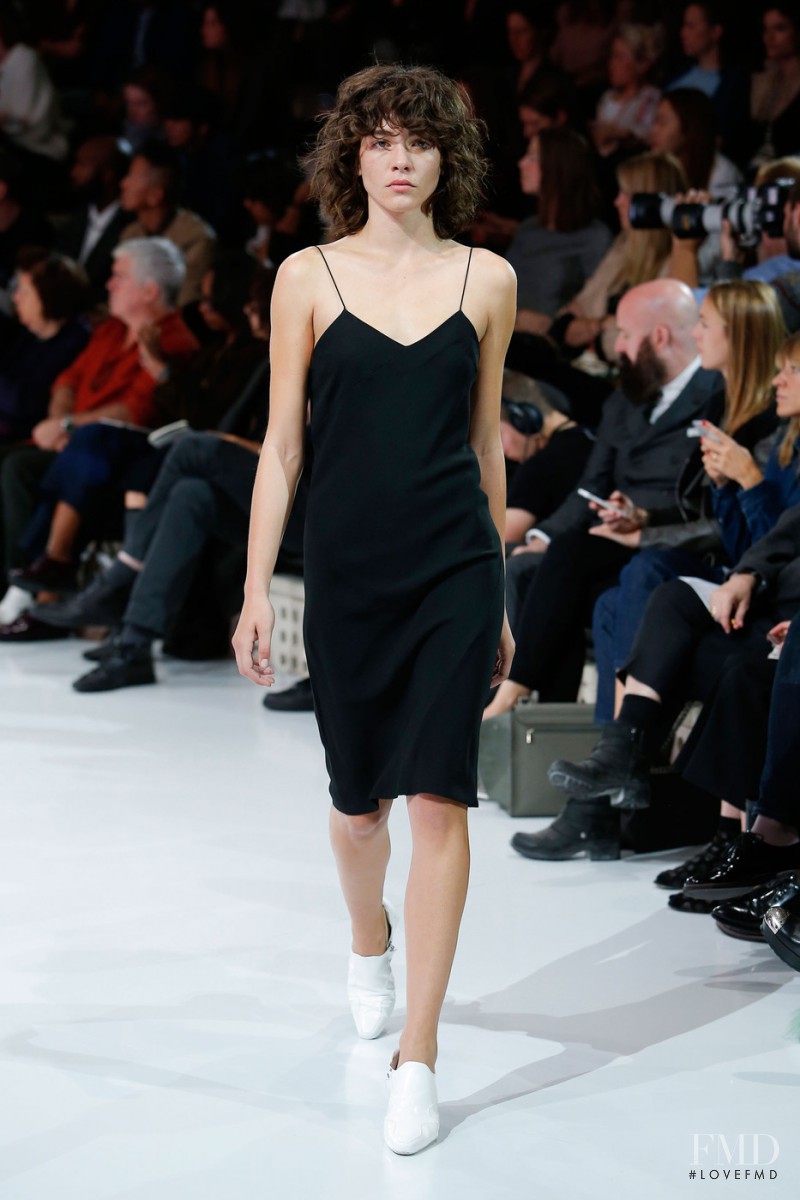 Steffy Argelich featured in  the André Courrèges fashion show for Spring/Summer 2016