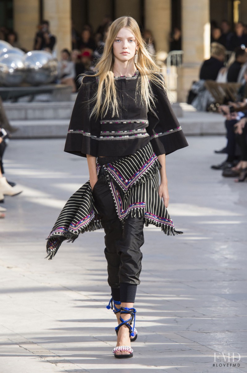 Roos Abels featured in  the Isabel Marant fashion show for Spring/Summer 2016