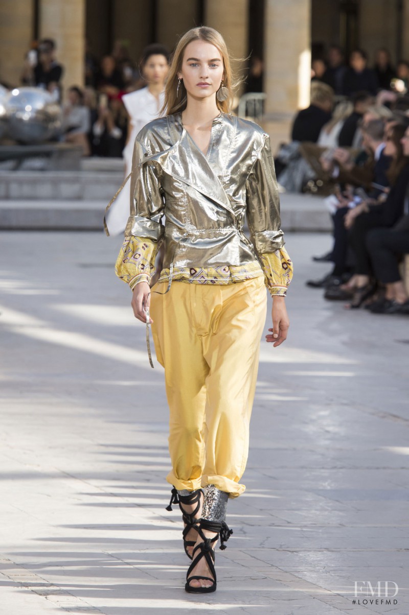 Maartje Verhoef featured in  the Isabel Marant fashion show for Spring/Summer 2016