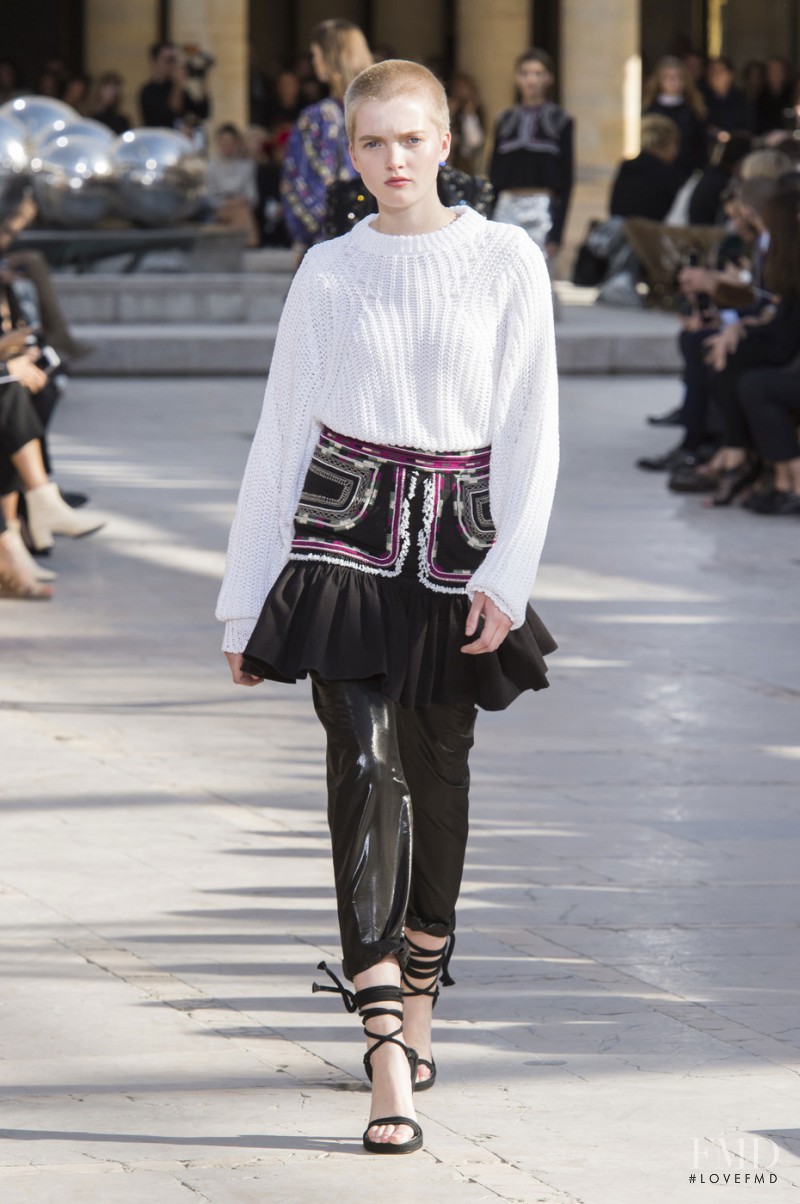 Ruth Bell featured in  the Isabel Marant fashion show for Spring/Summer 2016