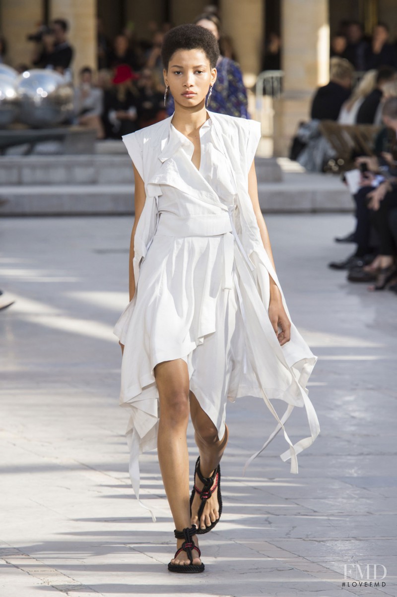 Lineisy Montero featured in  the Isabel Marant fashion show for Spring/Summer 2016