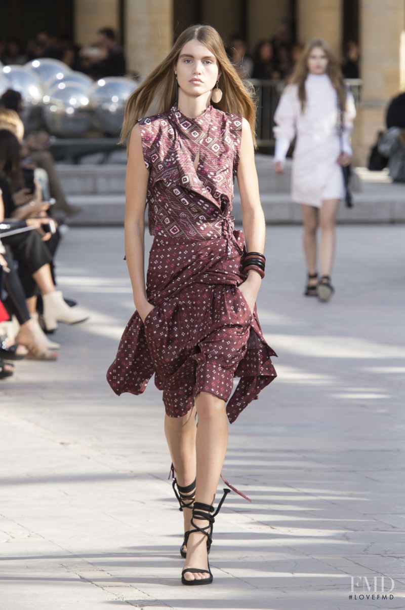 Luna Bijl featured in  the Isabel Marant fashion show for Spring/Summer 2016