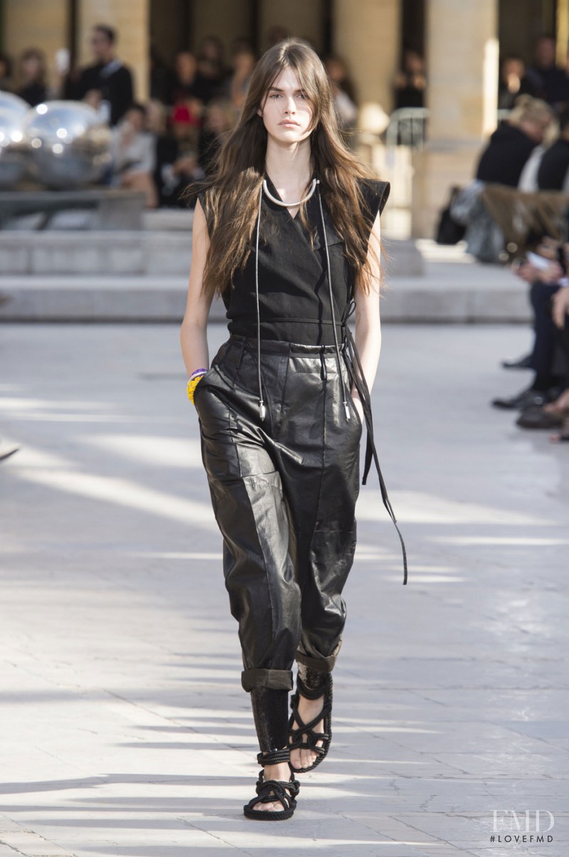 Vanessa Moody featured in  the Isabel Marant fashion show for Spring/Summer 2016