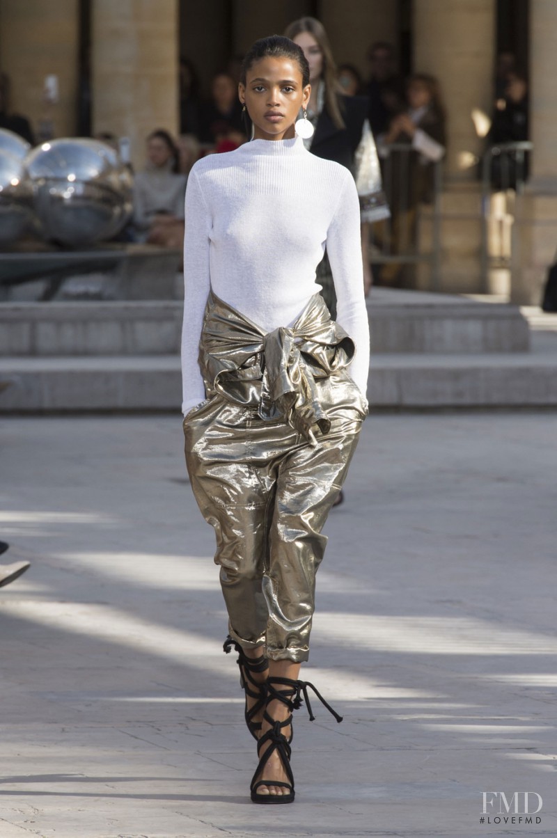 Aya Jones featured in  the Isabel Marant fashion show for Spring/Summer 2016