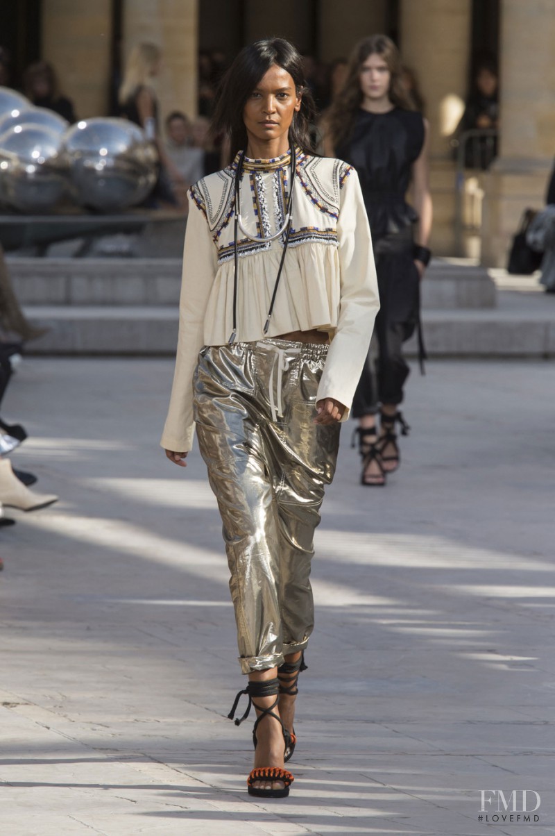 Liya Kebede featured in  the Isabel Marant fashion show for Spring/Summer 2016