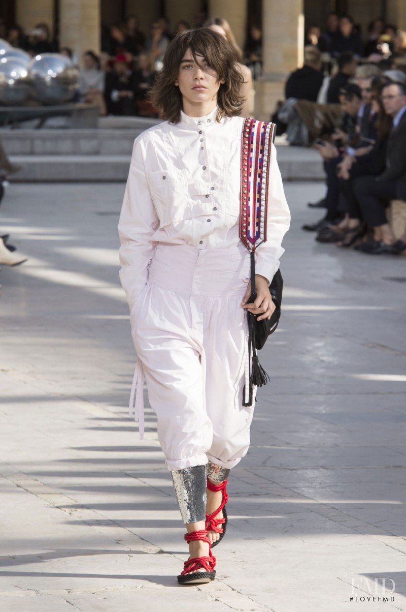 Steffy Argelich featured in  the Isabel Marant fashion show for Spring/Summer 2016