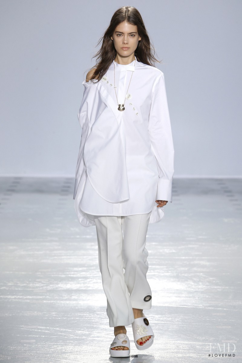 Taja Feistner featured in  the Ellery fashion show for Spring/Summer 2016