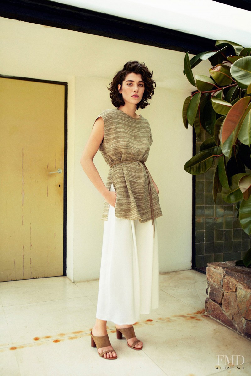 Steffy Argelich featured in  the Mango Premium fashion show for Fall 2015