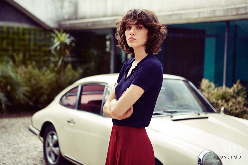 Steffy Argelich featured in  the Mango Premium fashion show for Fall 2015