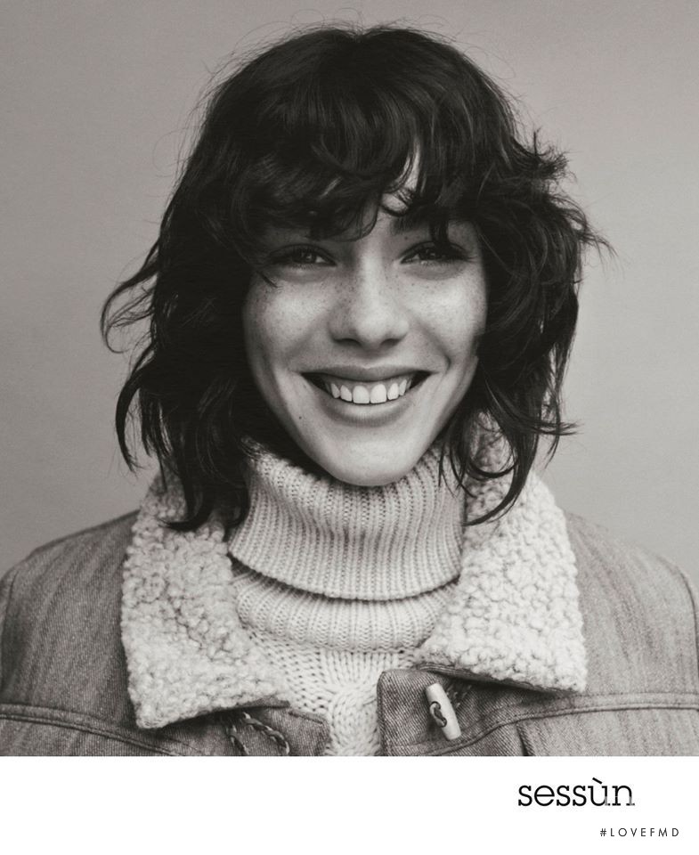 Steffy Argelich featured in  the Sessun advertisement for Autumn/Winter 2015