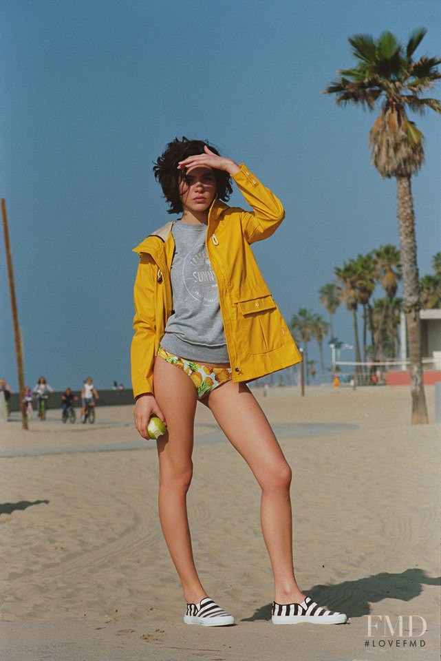 Steffy Argelich featured in  the Pull & Bear lookbook for Spring/Summer 2015