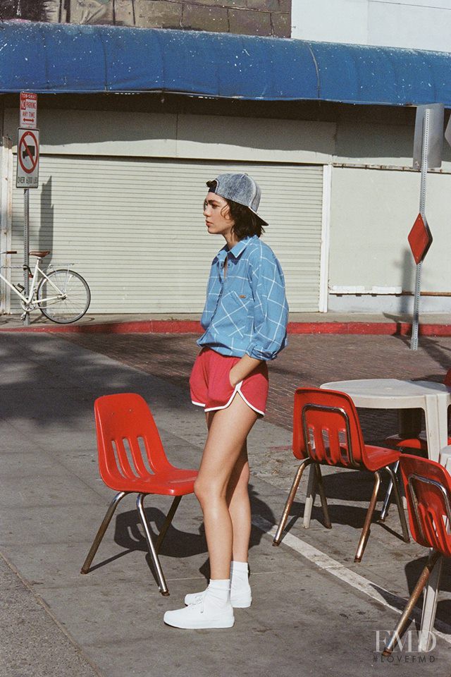 Steffy Argelich featured in  the Pull & Bear lookbook for Spring/Summer 2015