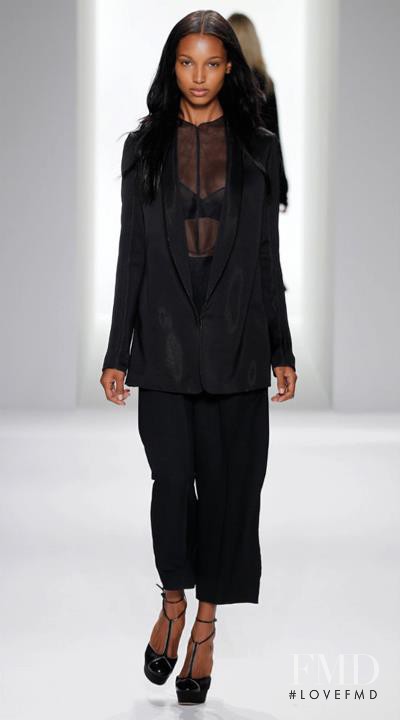 Jasmine Tookes featured in  the Calvin Klein 205W39NYC fashion show for Spring/Summer 2012