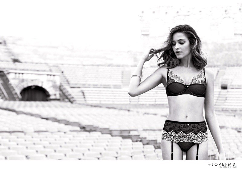 Ana Beatriz Barros featured in  the Intimissimi advertisement for Autumn/Winter 2014
