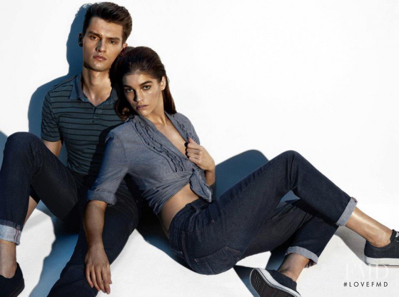 Samantha Gradoville featured in  the Calvin Klein Indigo catalogue for Spring/Summer 2012