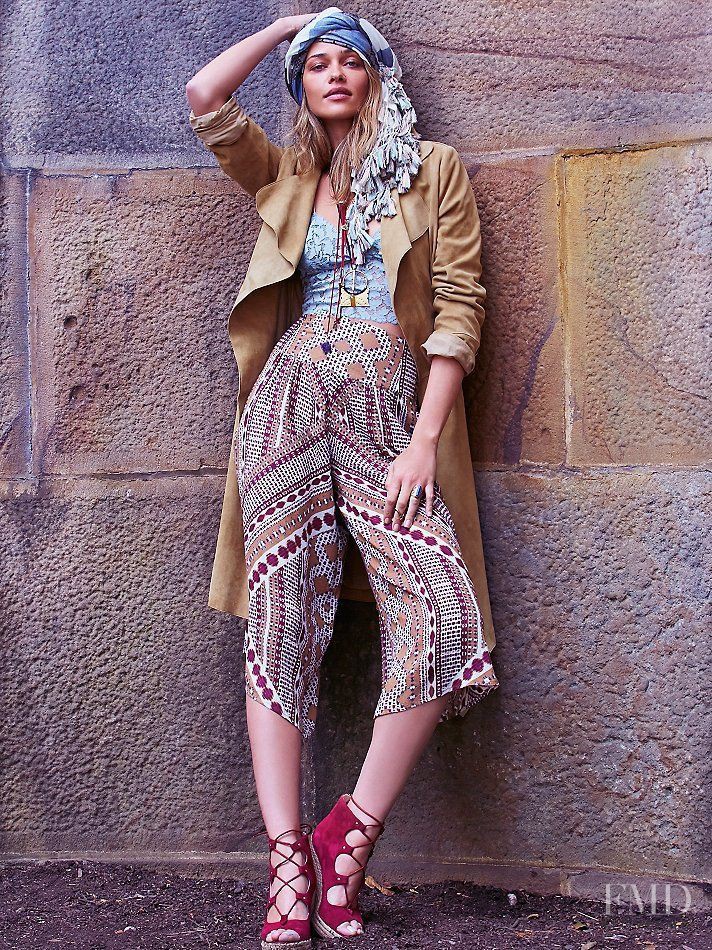 Ana Beatriz Barros featured in  the Free People Peruvian Trek lookbook for Summer 2015