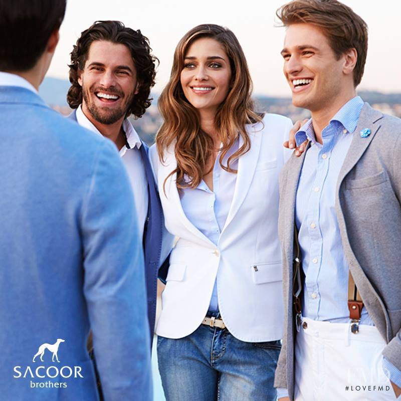 Ana Beatriz Barros featured in  the Sacoor Brothers advertisement for Spring/Summer 2015