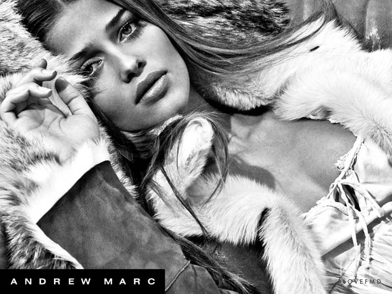 Ana Beatriz Barros featured in  the Andrew Marc advertisement for Autumn/Winter 2006