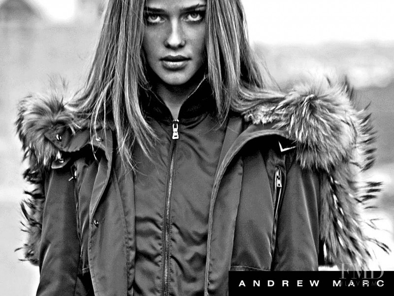 Ana Beatriz Barros featured in  the Andrew Marc advertisement for Autumn/Winter 2006