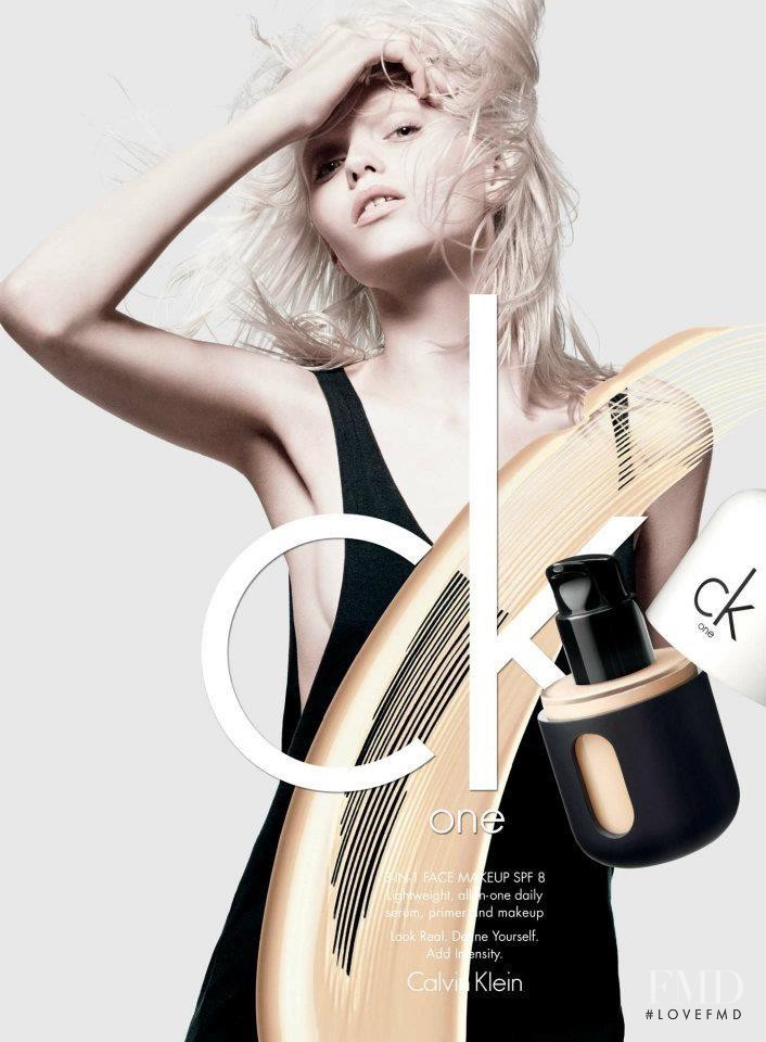 Abbey Lee Kershaw featured in  the CK One Color Cosmetics advertisement for Spring/Summer 2013