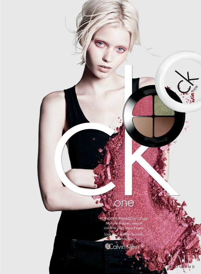 Abbey Lee Kershaw featured in  the CK One Color Cosmetics advertisement for Spring/Summer 2013