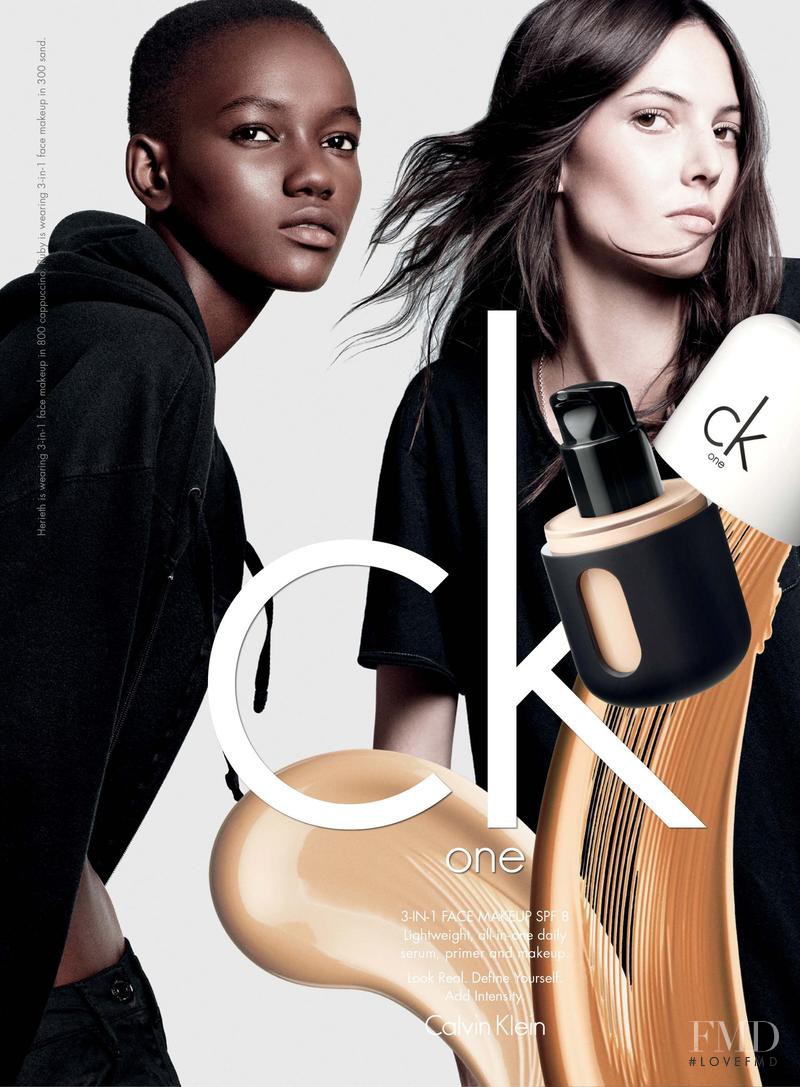 Herieth Paul featured in  the CK One Color Cosmetics advertisement for Spring/Summer 2013