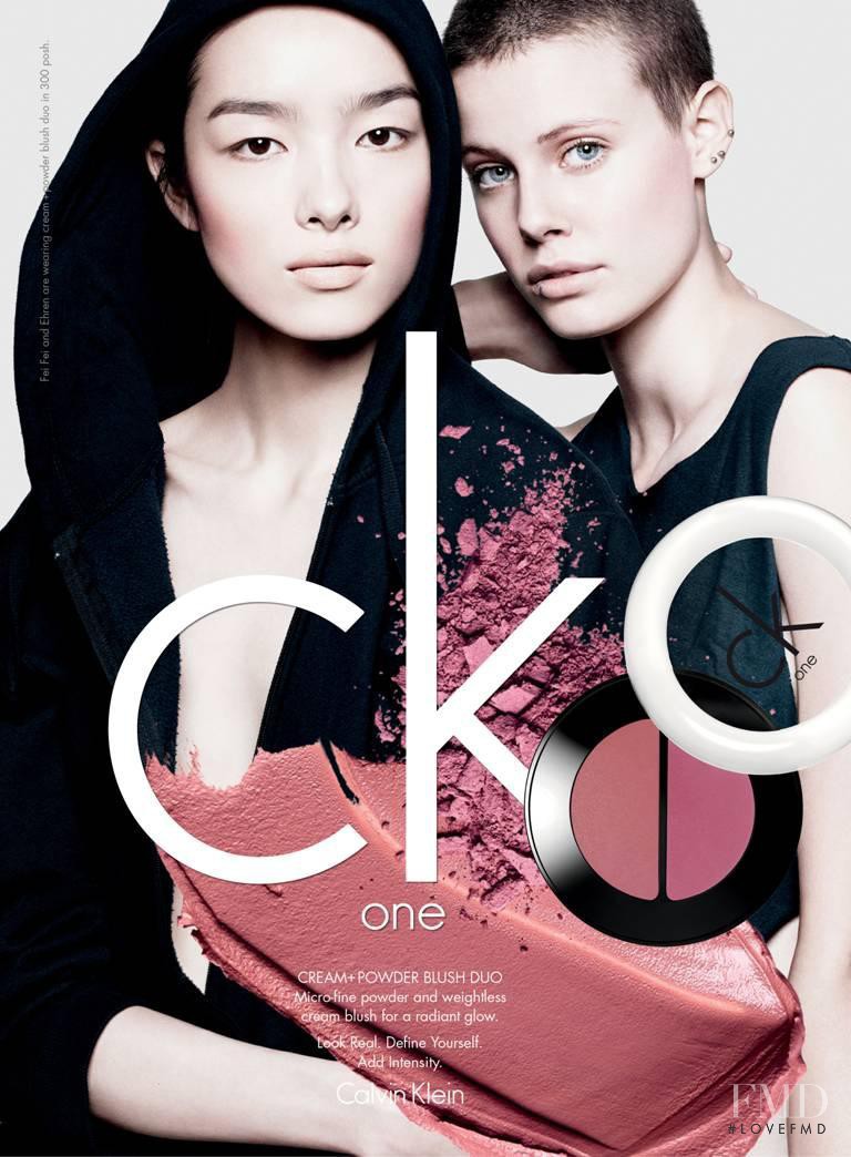 Ehren Dorsey featured in  the CK One Color Cosmetics advertisement for Spring/Summer 2013