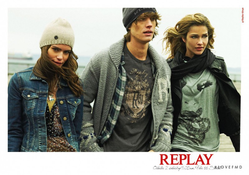 Ana Beatriz Barros featured in  the Replay advertisement for Autumn/Winter 2010