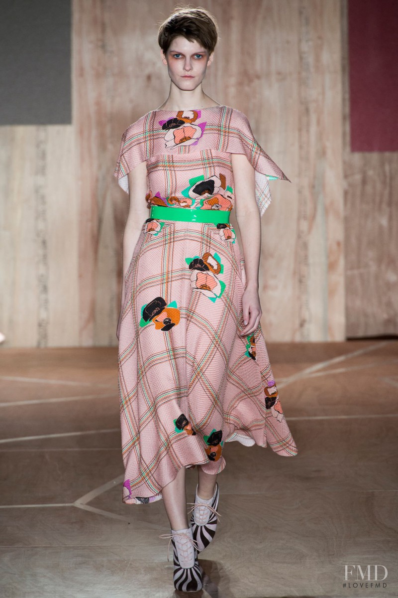 Erin Macdonald featured in  the Roksanda Ilincic fashion show for Autumn/Winter 2013