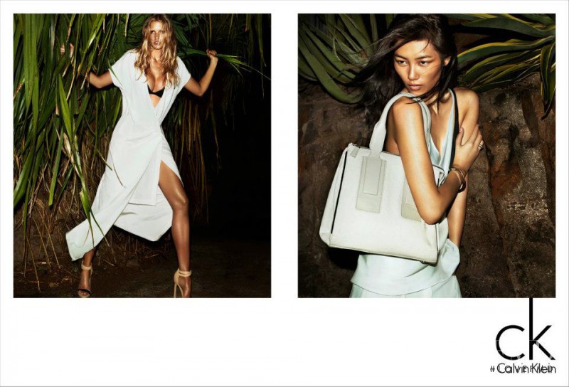 Lara Stone featured in  the CK Calvin Klein advertisement for Spring/Summer 2012