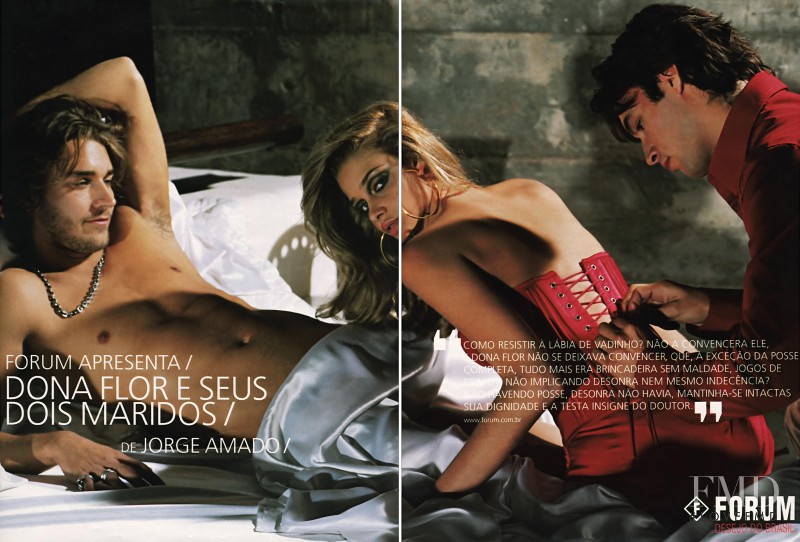 Ana Beatriz Barros featured in  the Forum advertisement for Spring/Summer 2004