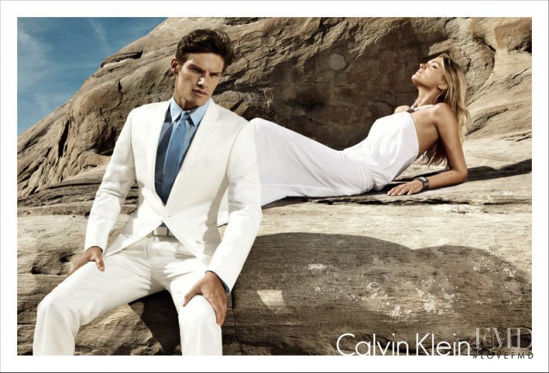 Lily Donaldson featured in  the Calvin Klein advertisement for Spring/Summer 2012