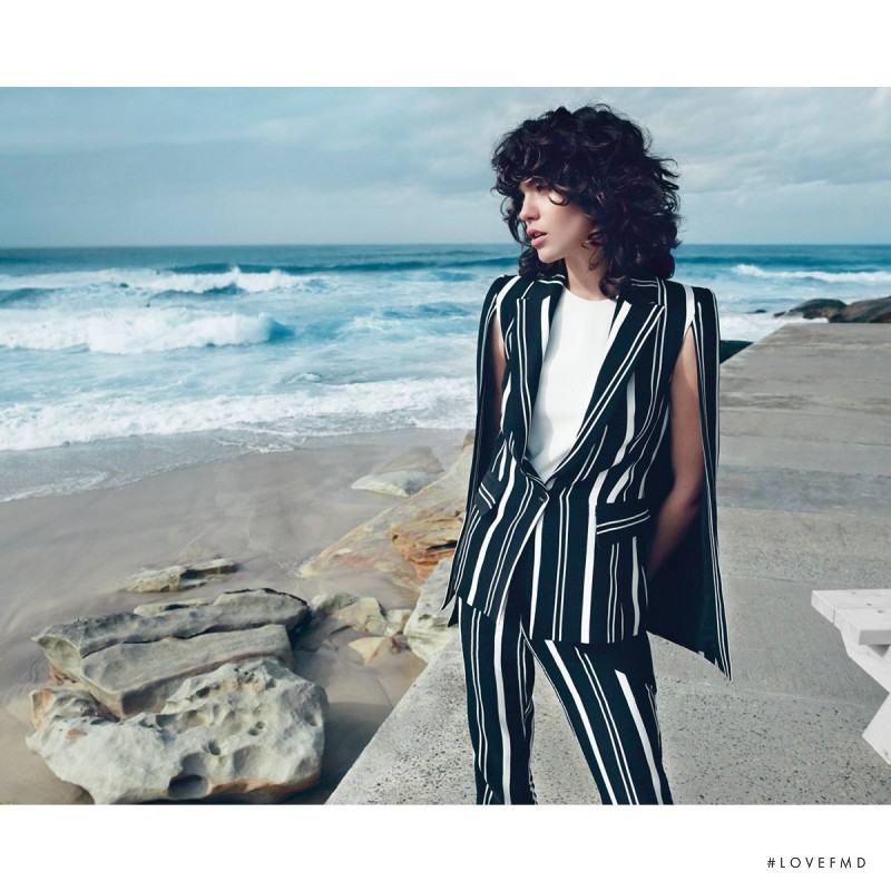 Steffy Argelich featured in  the CUE advertisement for Spring/Summer 2015