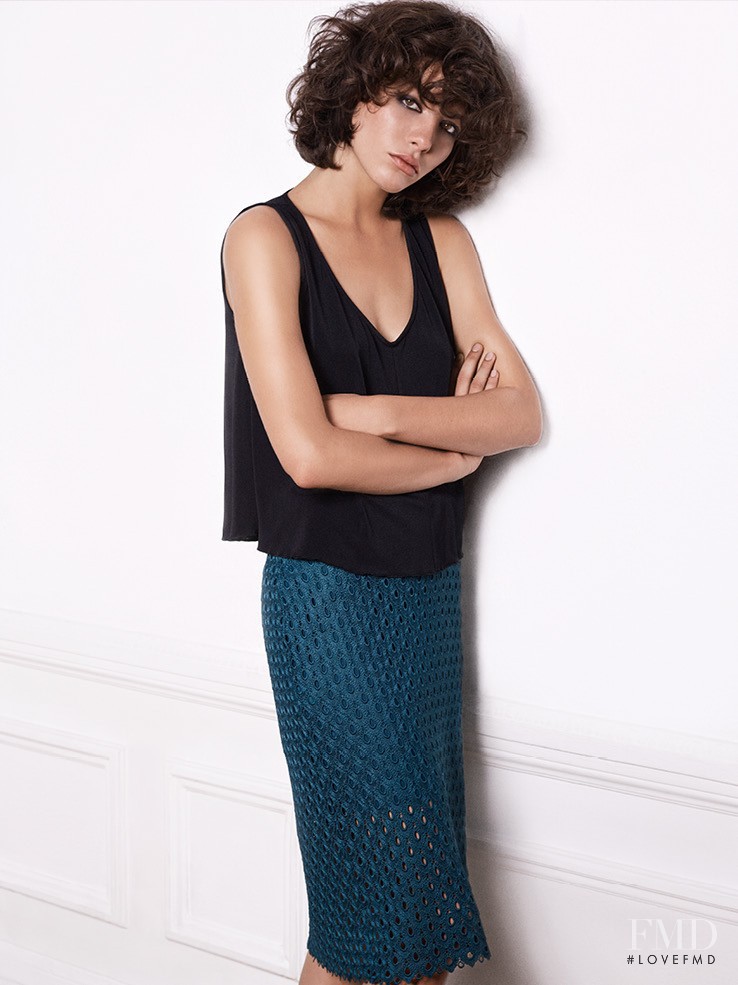 Steffy Argelich featured in  the Mango lookbook for Winter 2014