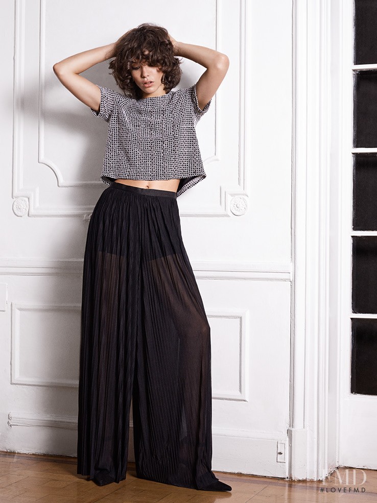 Steffy Argelich featured in  the Mango lookbook for Winter 2014