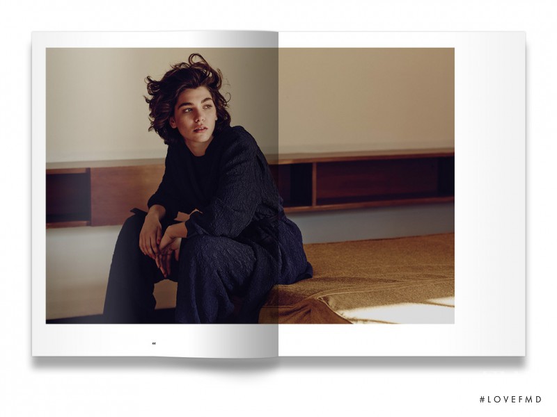 Steffy Argelich featured in  the M. Martin lookbook for Fall 2015