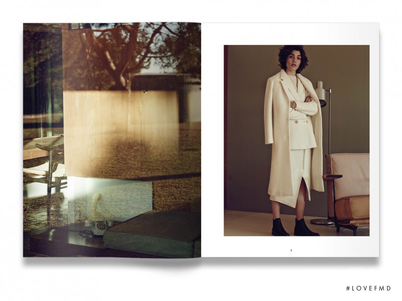 Steffy Argelich featured in  the M. Martin lookbook for Fall 2015