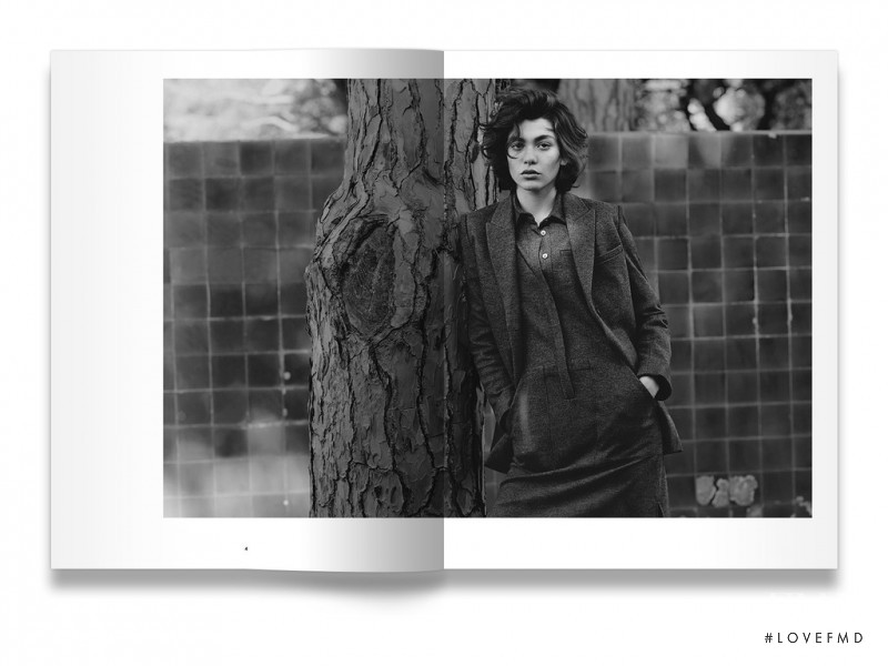 Steffy Argelich featured in  the M. Martin lookbook for Fall 2015