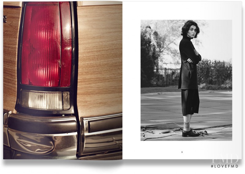 Steffy Argelich featured in  the M. Martin lookbook for Pre-Fall 2015