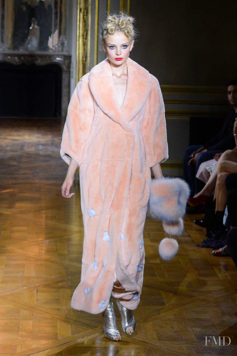 Tuva Alfredsson Mellbert featured in  the Ulyana Sergeenko fashion show for Spring/Summer 2015