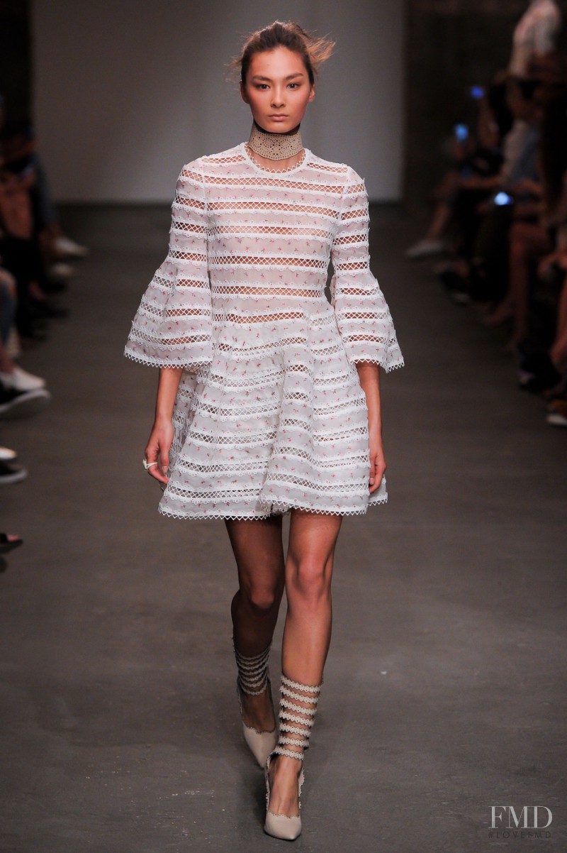 Alina Tsoy featured in  the Zimmermann fashion show for Spring/Summer 2016