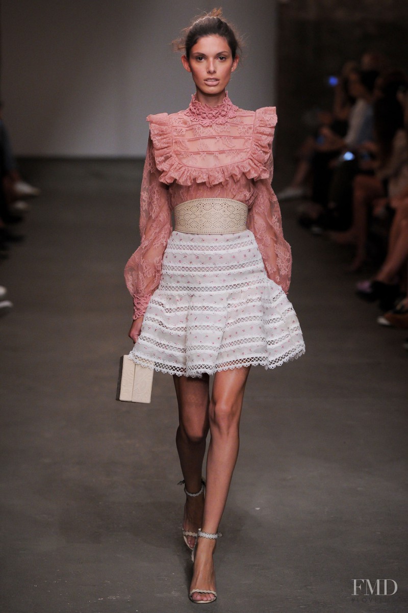 Giulia Manini featured in  the Zimmermann fashion show for Spring/Summer 2016