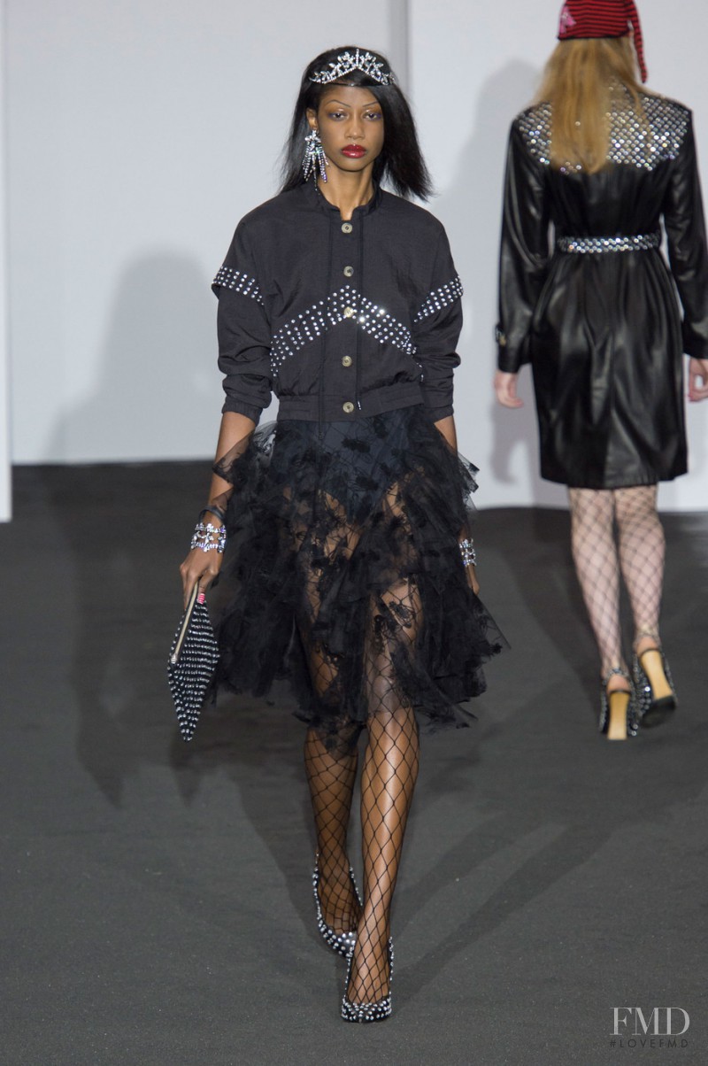Crystal Noreiga featured in  the Ashley Williams fashion show for Spring/Summer 2016
