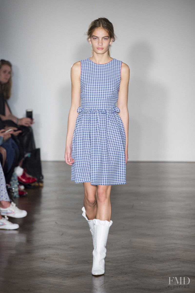 Nina Marker featured in  the Mother of Pearl fashion show for Spring/Summer 2016